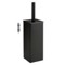 Toilet Brush Holder, Wall Mounted, Square, Matte Black